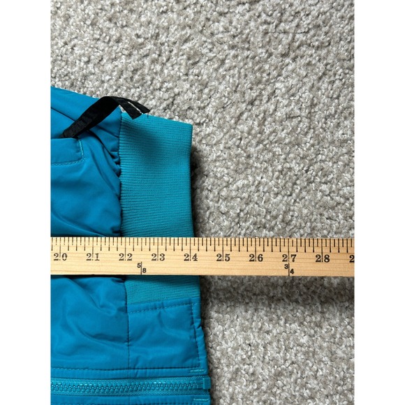 Vintage Columbia Jacket Womens Medium Teal Blue Full Zip Fleece Lined 90s - Picture 10 of 12
